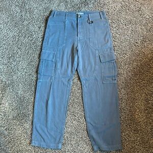 Women’s Zara slate blue cargo pant high waist size 2. Excellent condition.